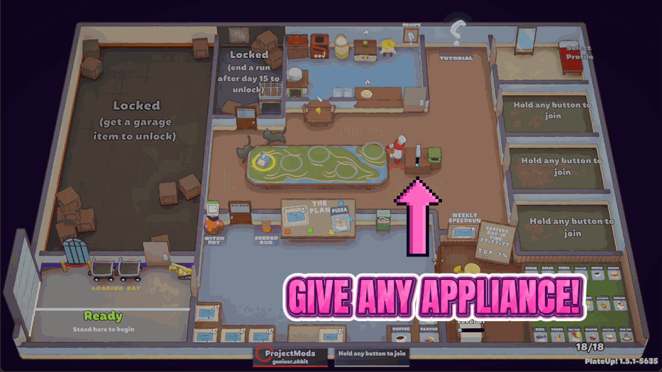PlateUp! — Delivery Truck (Appliance Spawner) (screenshot 2)